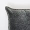 Stonewashed Cotton Velvet Throw Pillow – 18"x18" Decorative Cushion with Handstitched Edges